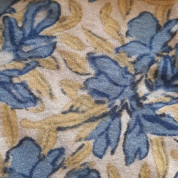 Anthropologie Guinevere cardigan beige blue xs - Picture 6 of 10